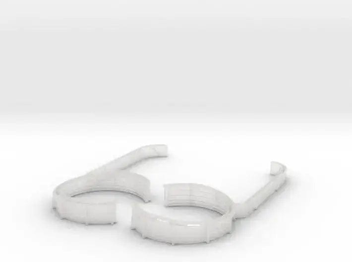 1/192 USS BB59 stern 40mm-20mm tub set 2pcs - distefan 3d print