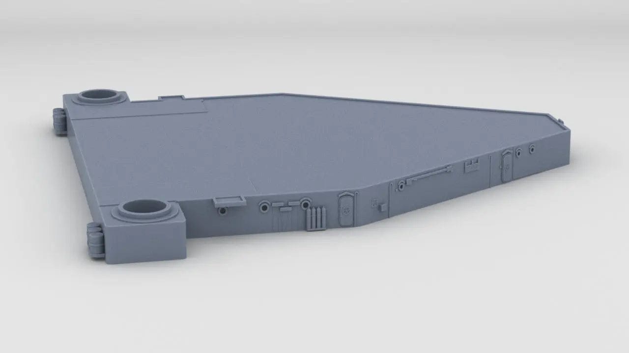 1/192 USS Iowa BB-61 Aft Structure Deck 1 - distefan 3d print