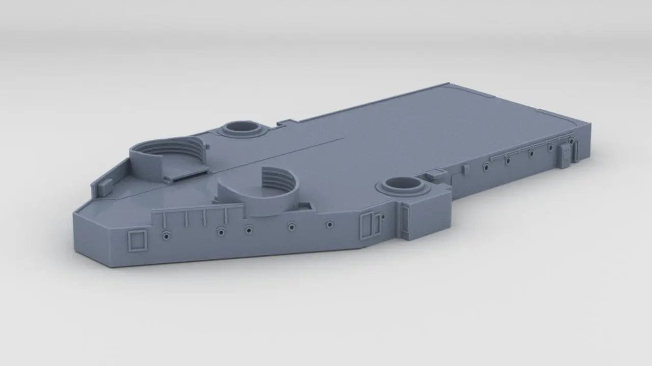 1/192 USS Iowa BB-61 Aft Structure Deck 2 - distefan 3d print