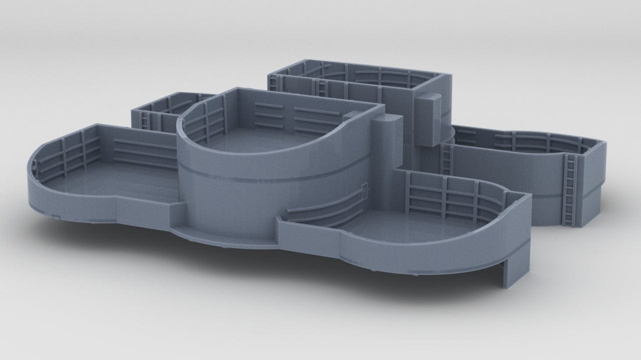 1/192 USS Iowa (BB-61) Amidships 40mm Tubs Set - distefan 3d print