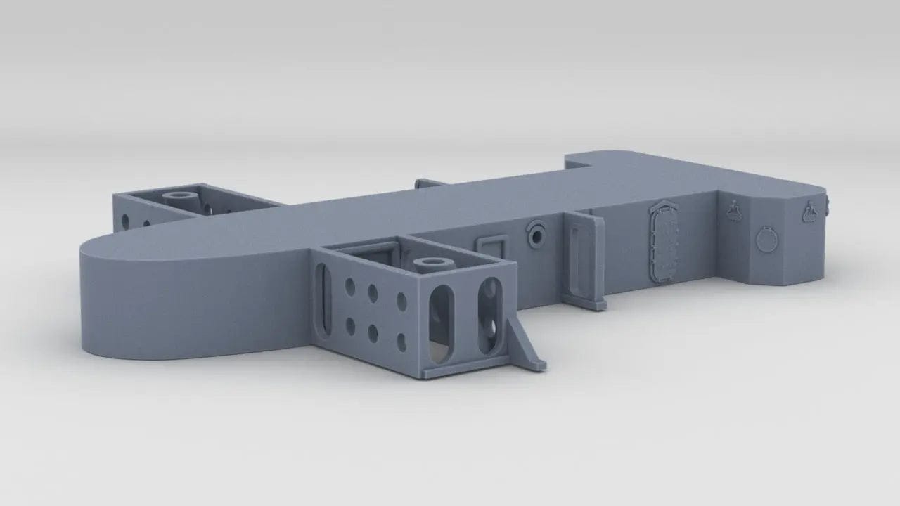 1/192 USS Iowa BB-61 Amidships Structure Deck 4 - distefan 3d print