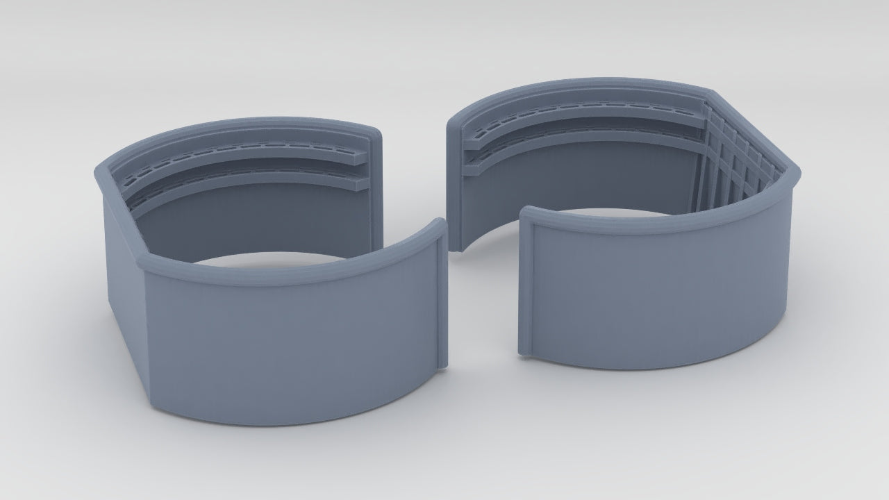 1/192 USS Johnston (DD-557) 40mm Twin Bofors Amidships Tub Set (2pcs) - distefan 3d print