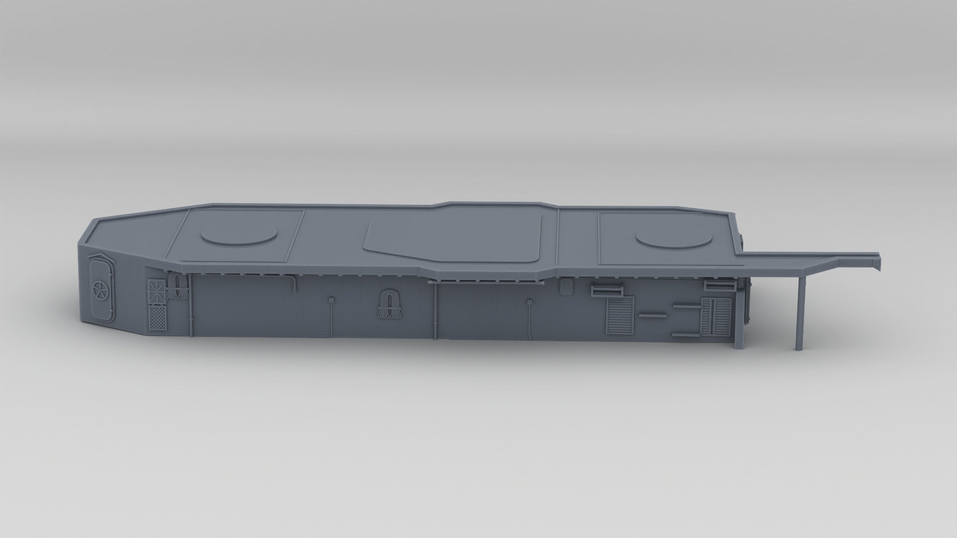 1/192 USS Kidd (DD-661) Aft Deck 1 - distefan 3d print
