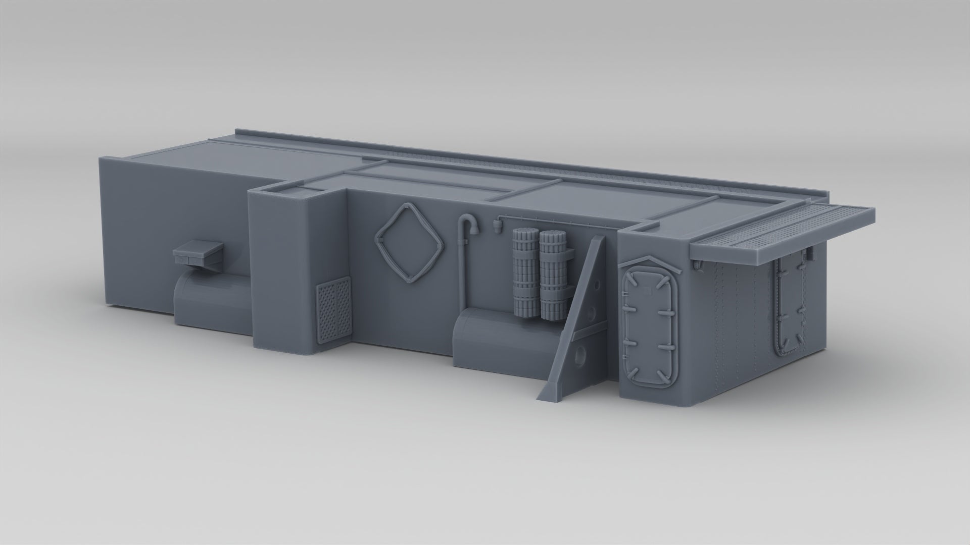 1/192 USS Kidd (DD-661) Amidships Deck 1 (Part 1) - distefan 3d print