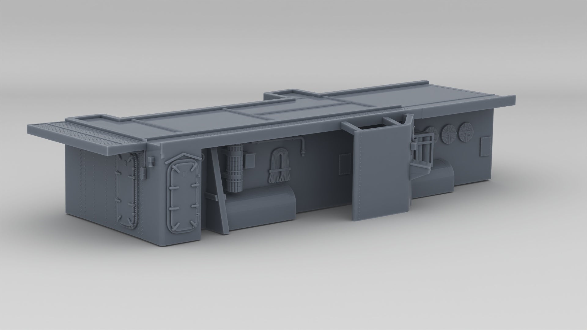 1/192 USS Kidd (DD-661) Amidships Deck 1 (Part 1) - distefan 3d print