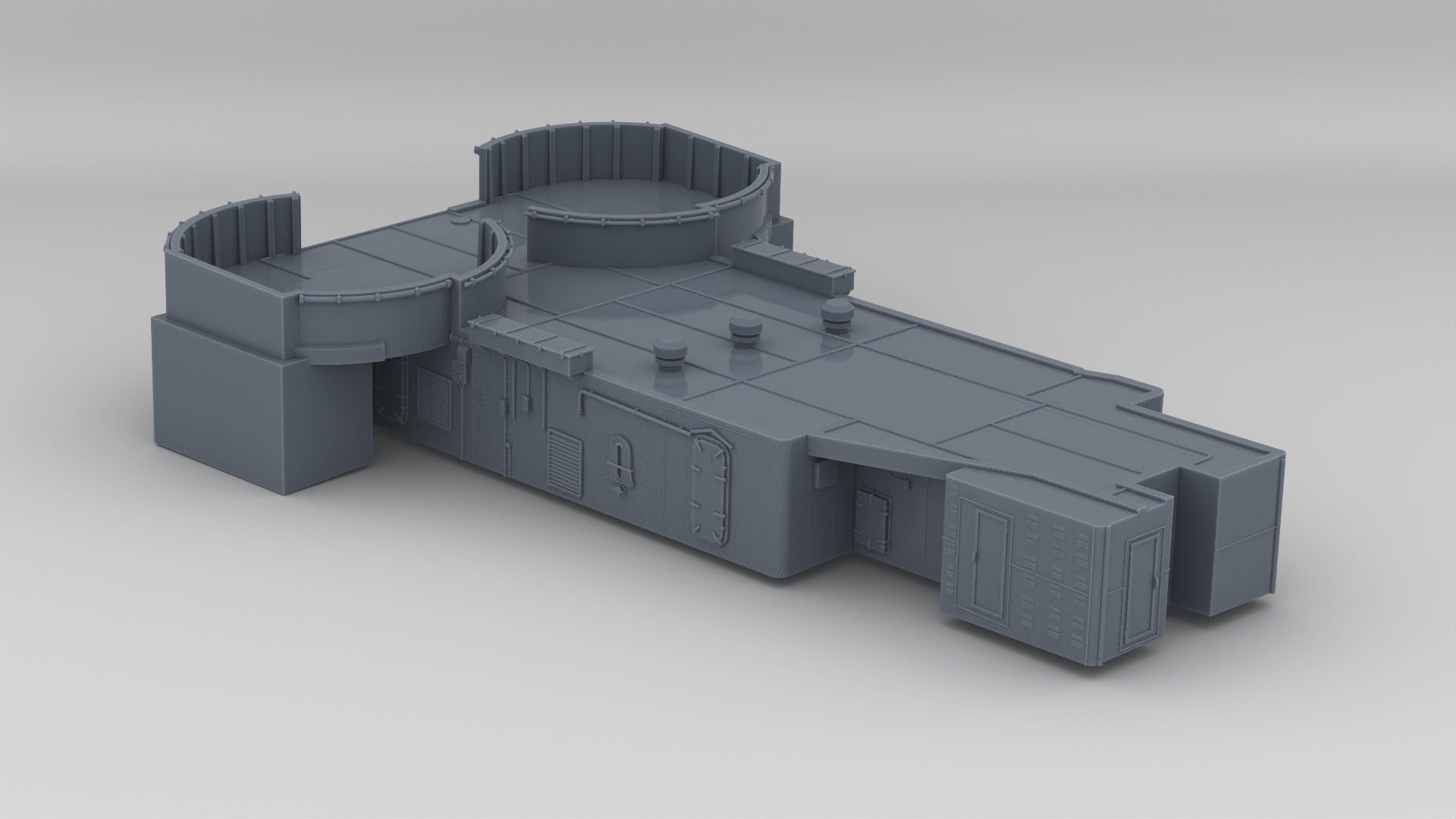 1/192 USS Kidd (DD-661) Amidships Deck 1 (Part 2) - distefan 3d print