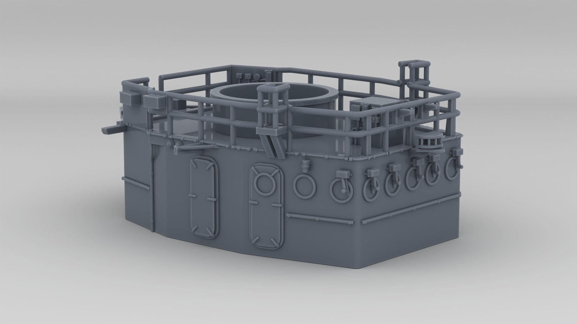 1/192 USS Kidd (DD-661) Forward Deck 1 Pilot House - distefan 3d print