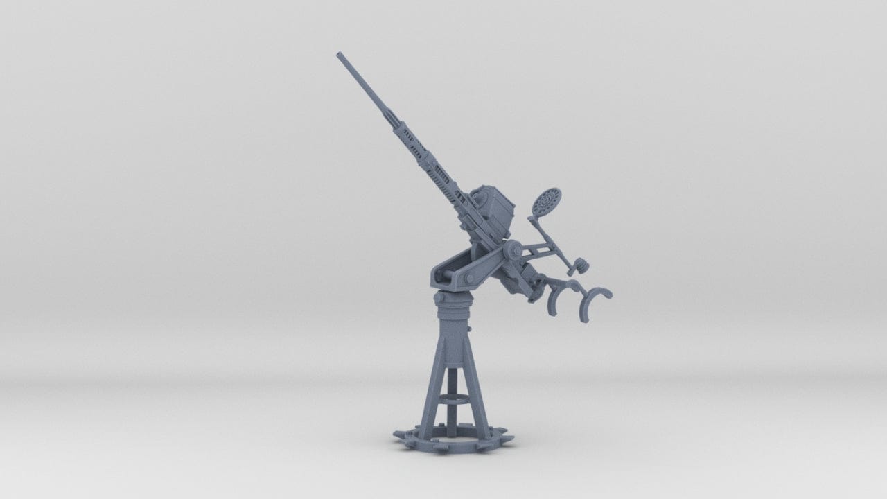 1/20 USN 20mm Single Oerlikon Mk10 w/o Shield Elevated - distefan 3d print