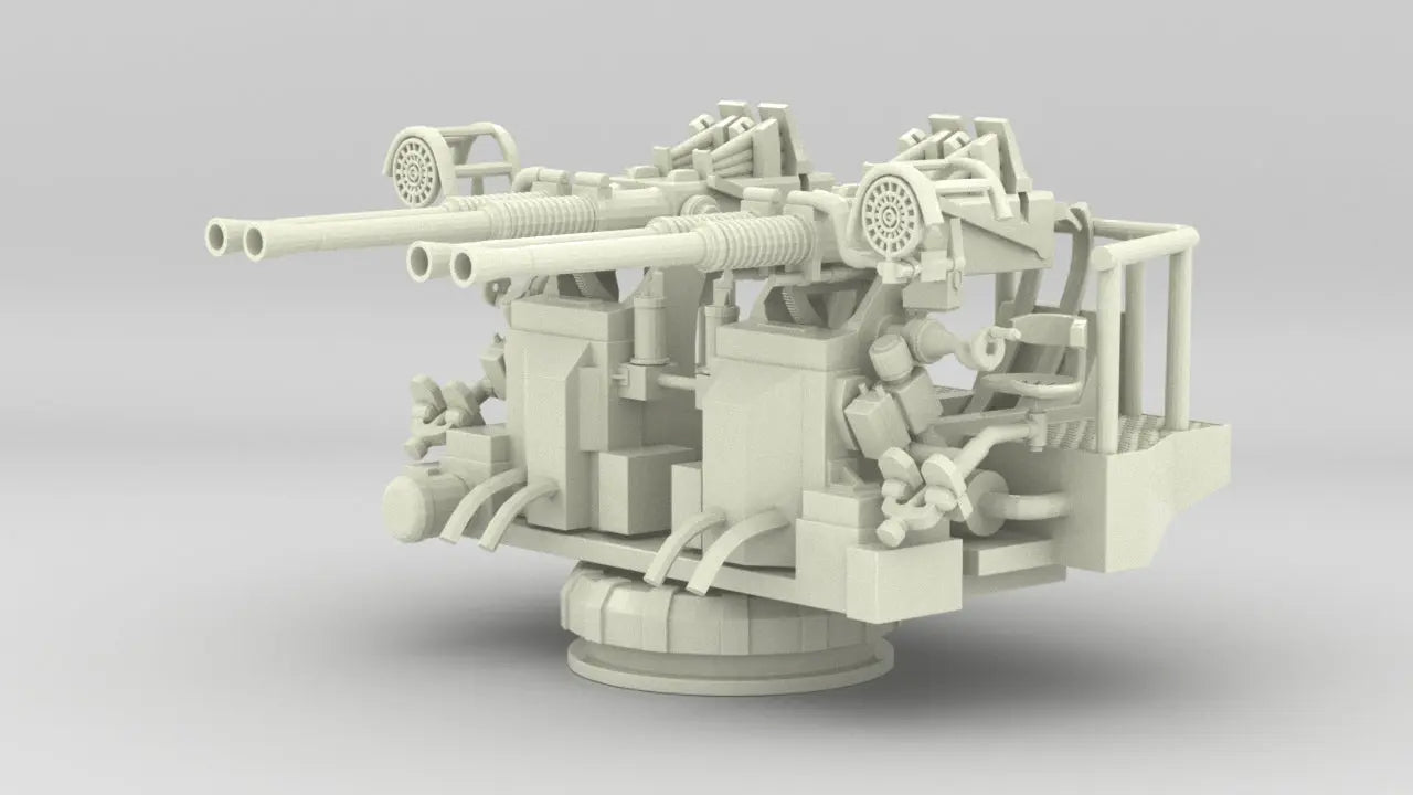 1/20 USN 40mm Bofors Quad Mount 3dspro
