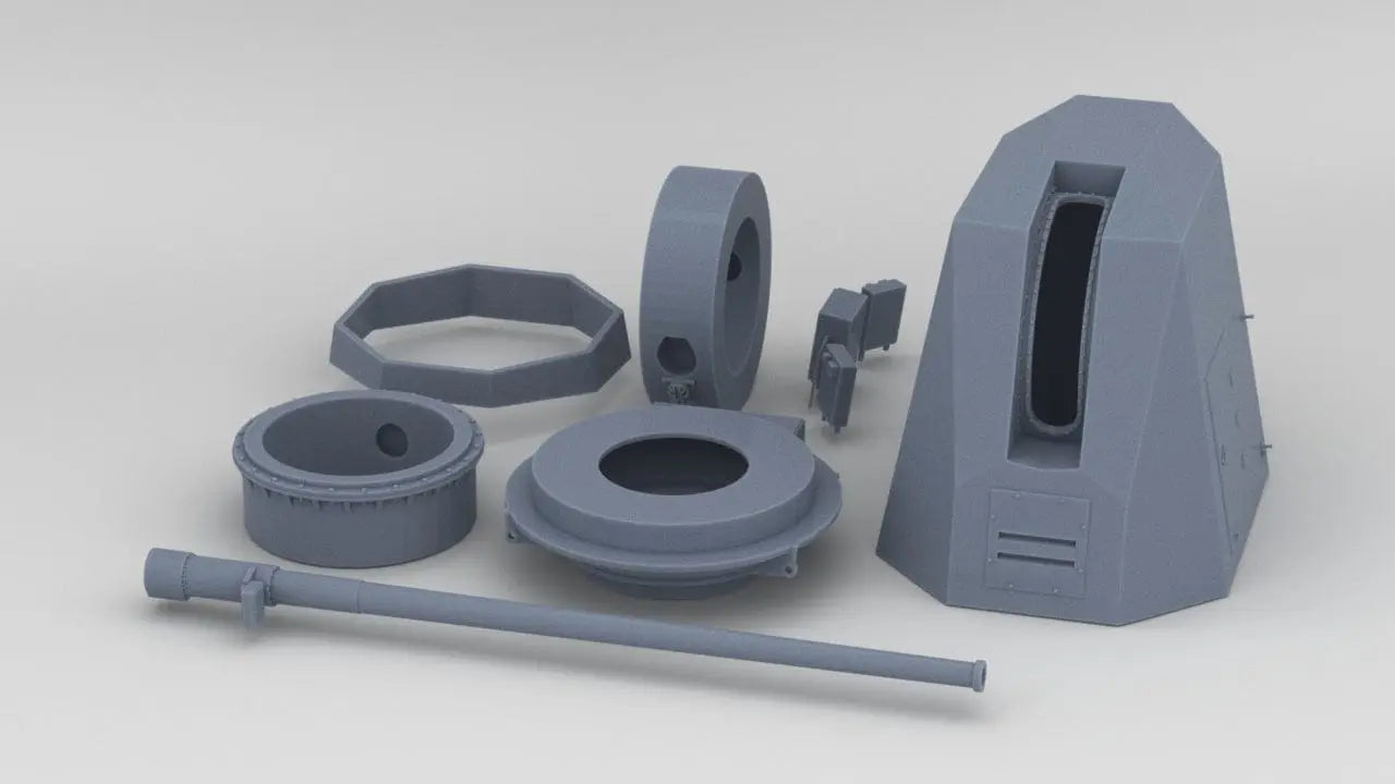 1/20 USN 5"/62 (12.7 cm) Mark 45 Mod 4 Kit - distefan 3d print