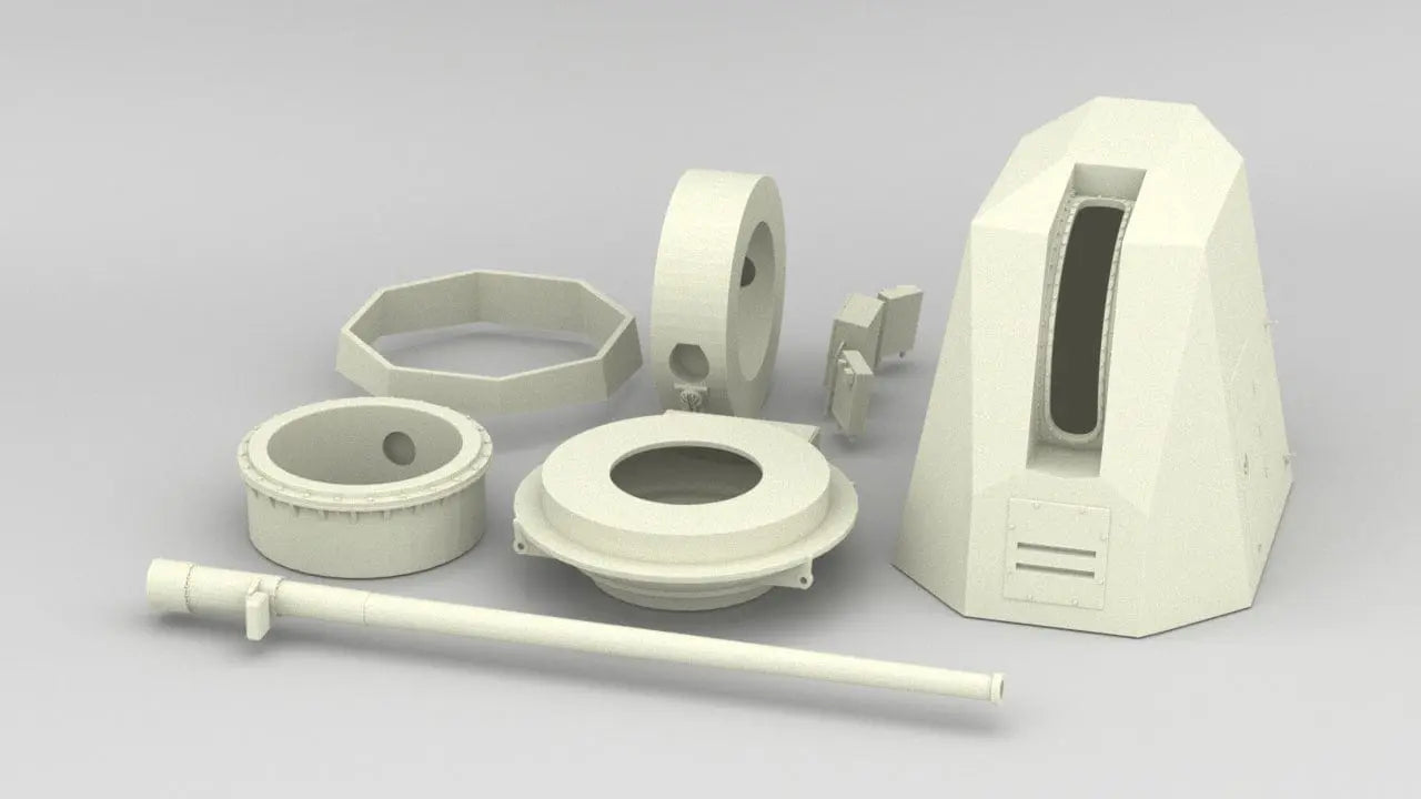 1/20 USN 5"/62 (12.7 cm) Mark 45 Mod 4 Kit - distefan 3d print