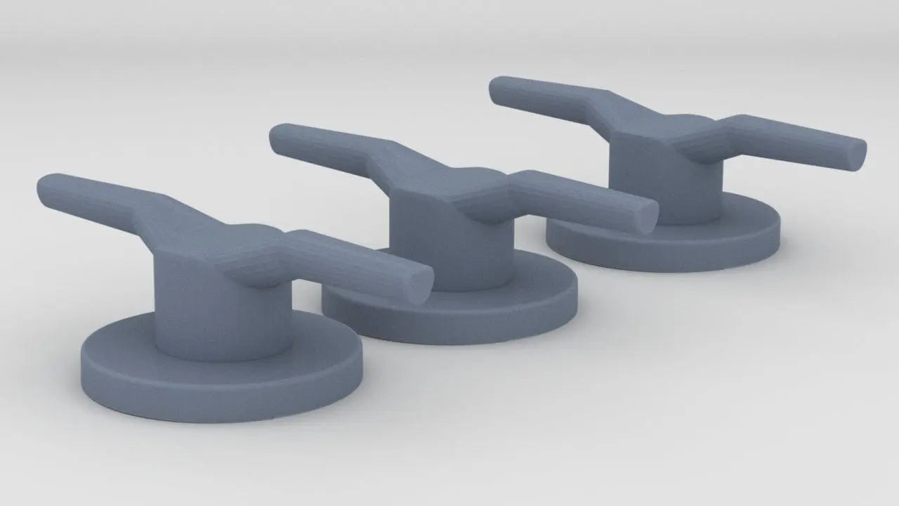1/20 USN PT Boat 109 Deck Mooring Bitts Set (3pcs) - distefan 3d print