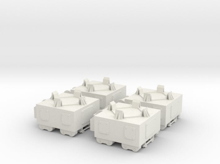 1/20 DKM naval mine carts set 4pcs - distefan 3d print