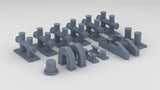 1/20 DKM Schnellboot Amidships Bitts Set (14pcs)