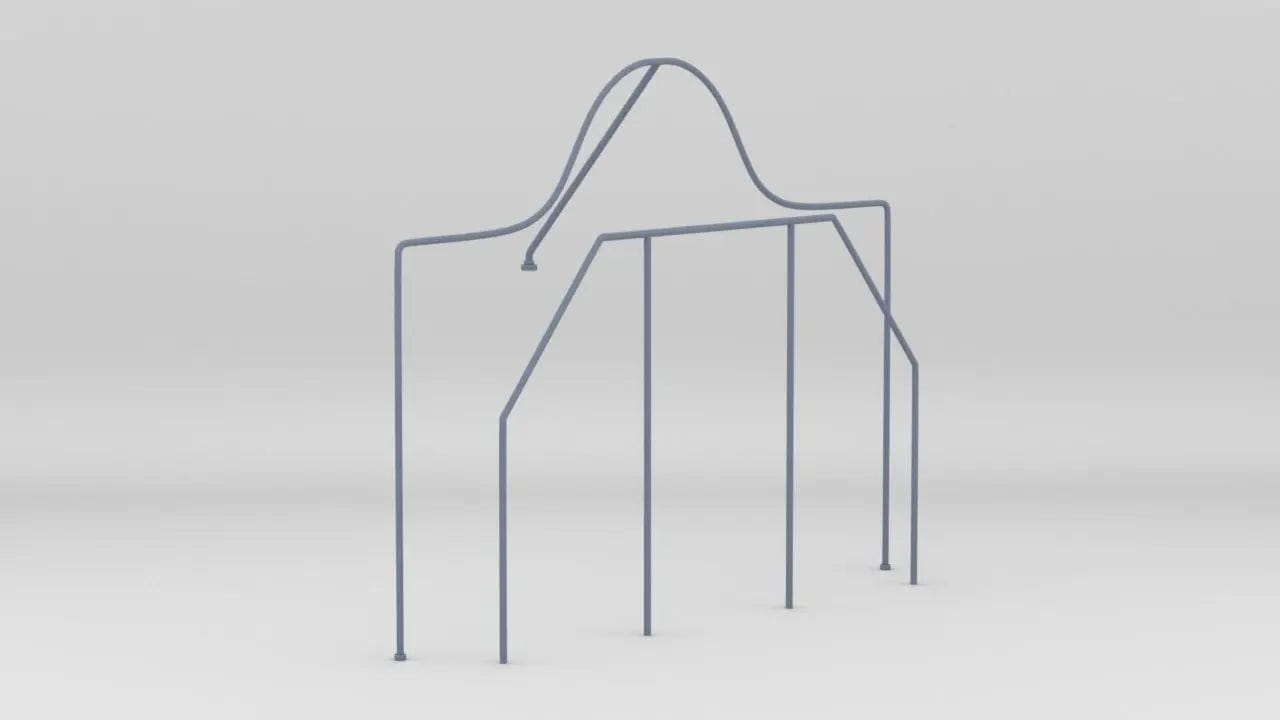 1/20 DKM Schnellboot Amidships Railing Set (2pcs) - distefan 3d print