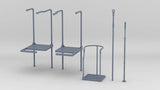 1/20 DKM Schnellboot Bridge Railings Set (5pcs)