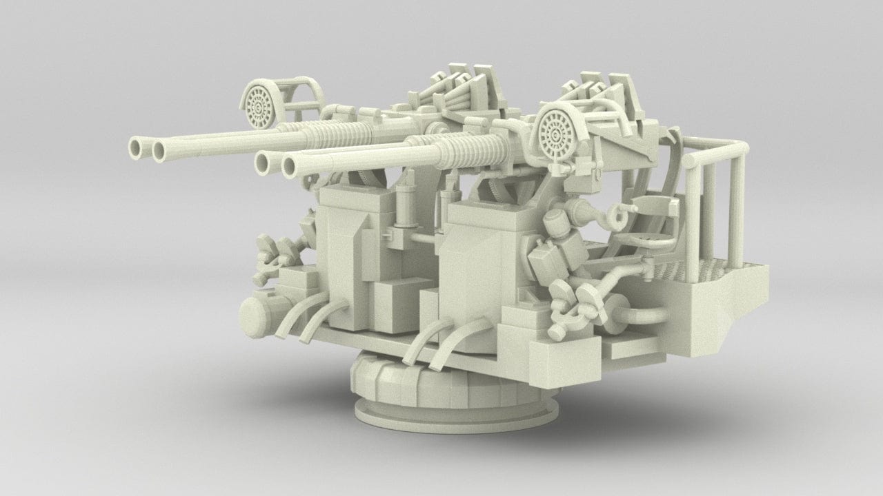 1/20 USN 40mm Bofors Quad Mount - distefan 3d print
