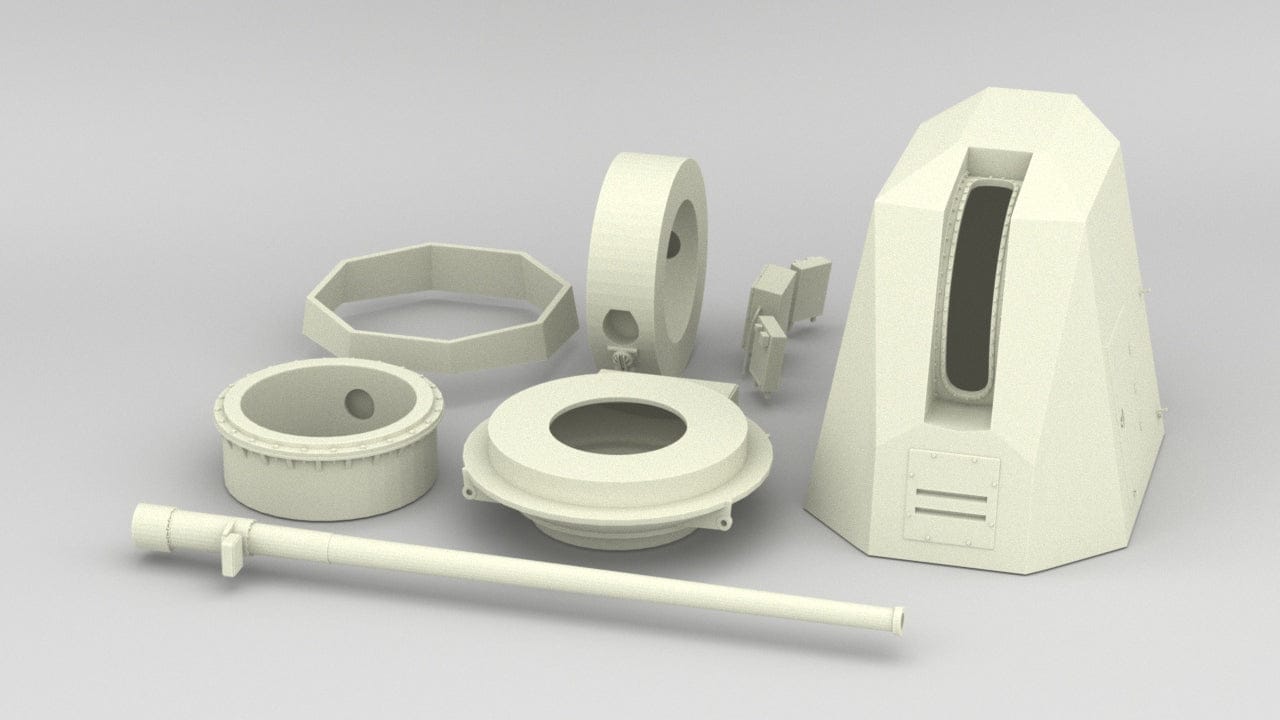 1/20 USN 5"/62 (12.7 cm) Mark 45 Mod 4 Kit - distefan 3d print