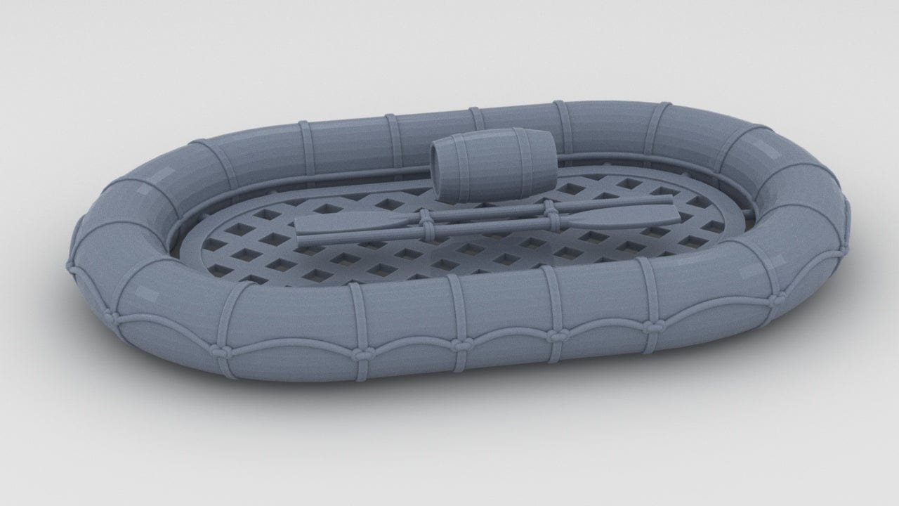 1/20 USN PT Boat 109 Life Raft - distefan 3d print