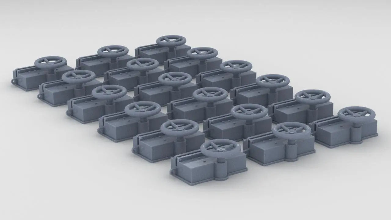 1/200 DKM Anchor Winch Set (18pcs) - distefan 3d print