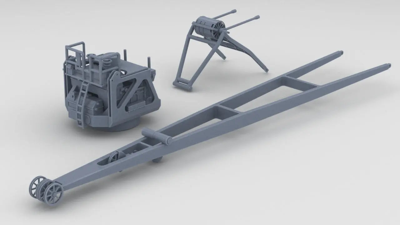 1/200 DKM Bismarck Airplane Crane Kit - distefan 3d print