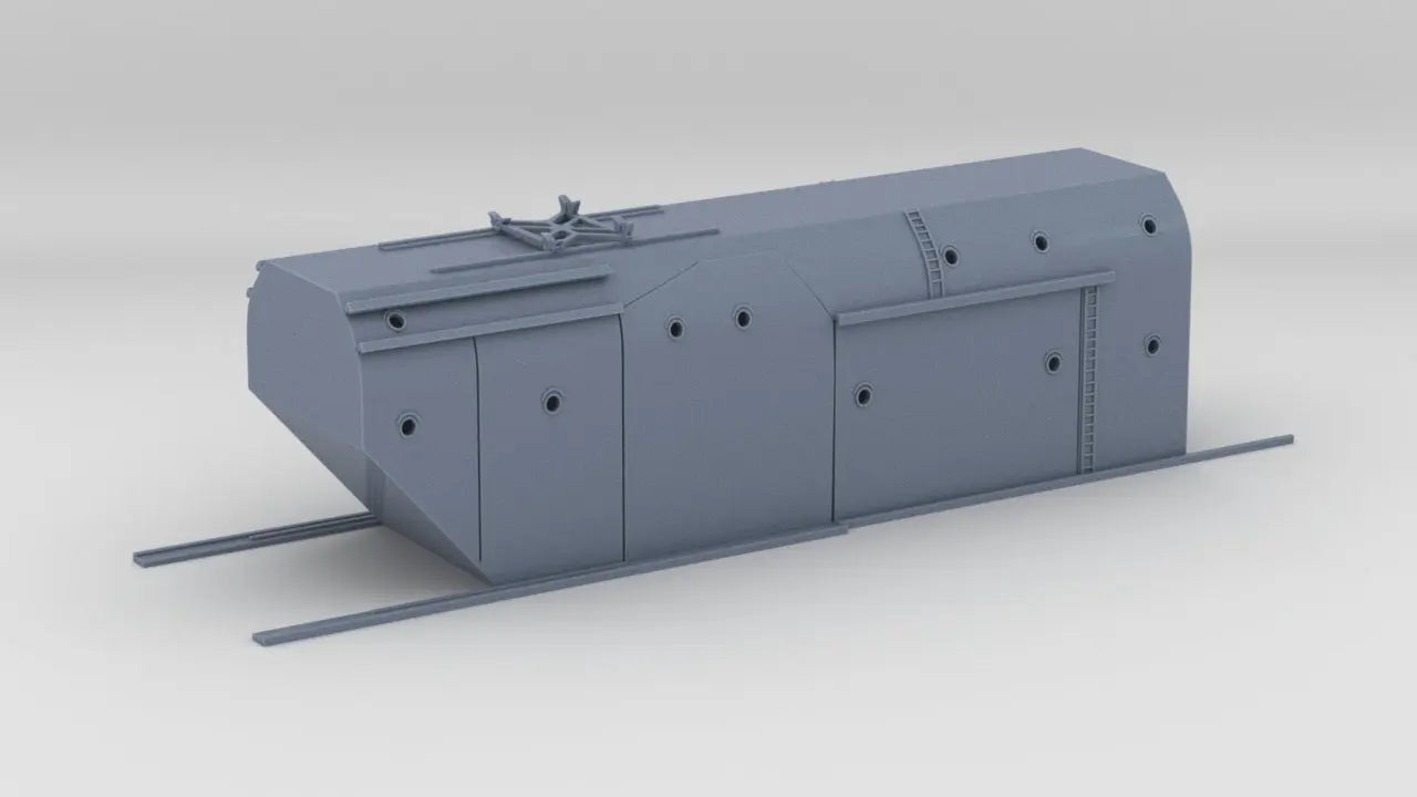 1/200 DKM Gneisenau Hangar Closed Doors - distefan 3d print