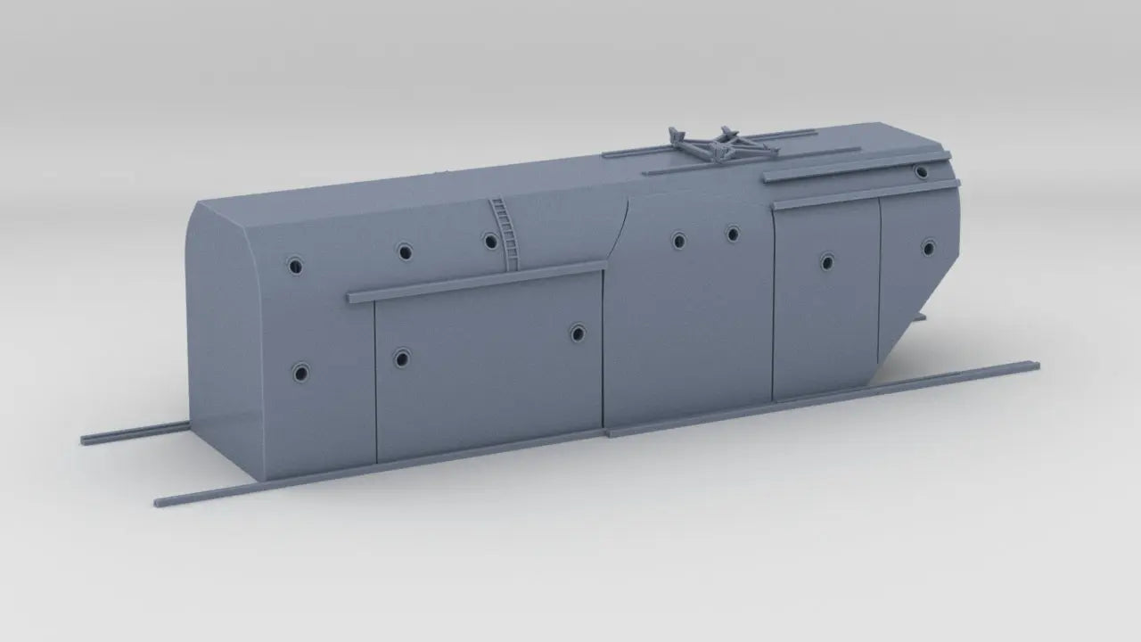 1/200 DKM Gneisenau Hangar Closed Doors - distefan 3d print