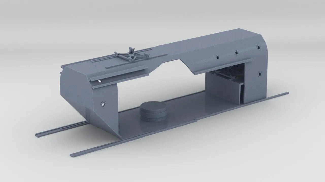 1/200 DKM Gneisenau Hangar Open - distefan 3d print