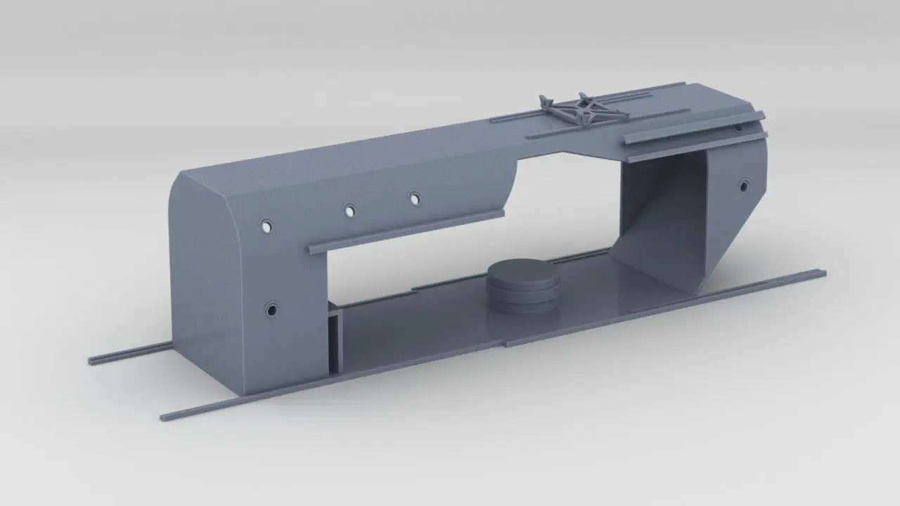 1/200 DKM Gneisenau Hangar Open - distefan 3d print