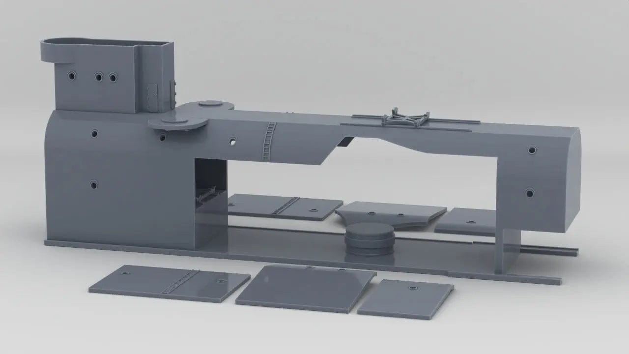 1/200 DKM Gneisenau Hangar Set (1942)