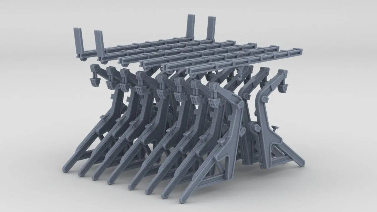 1/200 DKM Graf Zeppelin Boat Crane Set - distefan 3d print