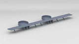 1/200 DKM Graf Zeppelin Port Hull Walkway Gun Tubs