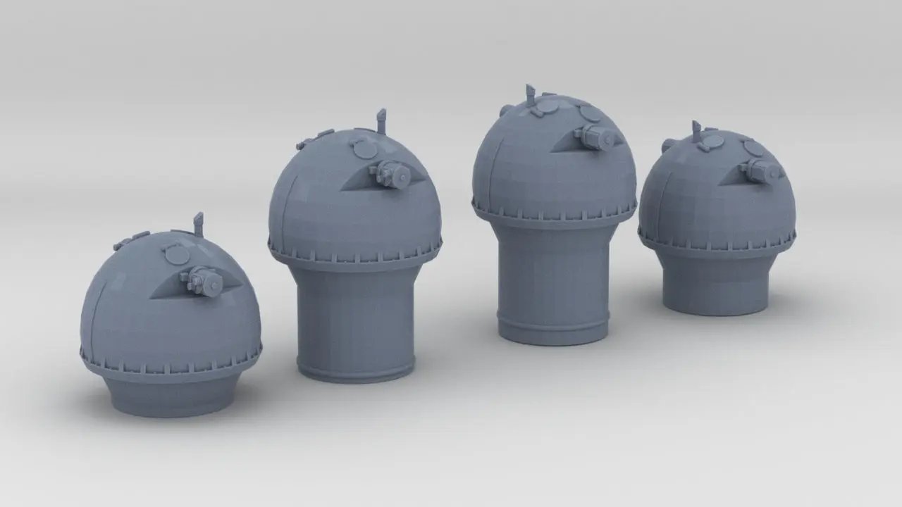 1/200 DKM Graf Zeppelin SL-6 Rangefinders Set (4pcs) Protosoon