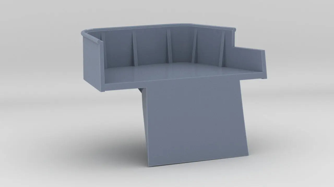 1/200 DKM Graf Zeppelin Starboard Hull Gun Tub 1 - distefan 3d print