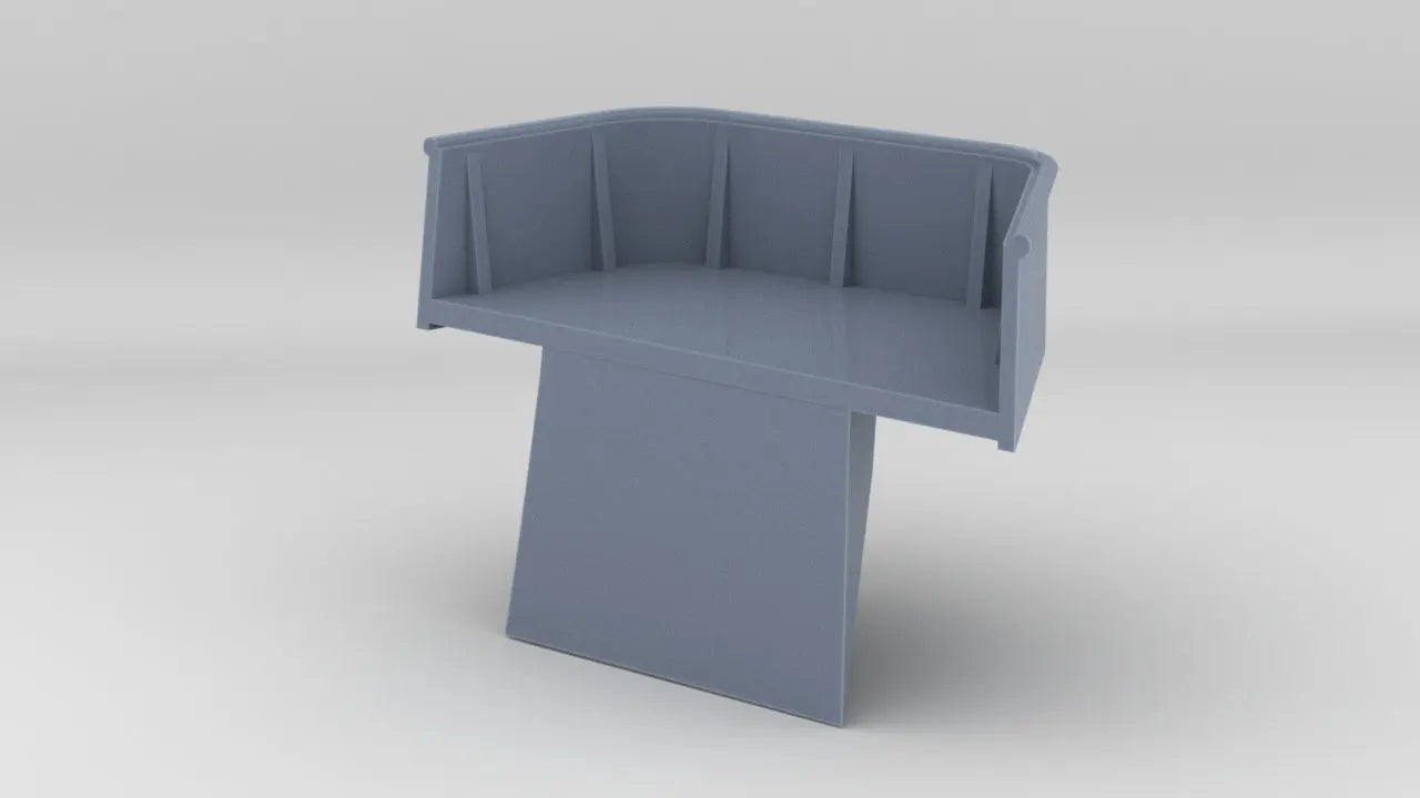 1/200 DKM Graf Zeppelin Starboard Hull Gun Tub 2 - distefan 3d print