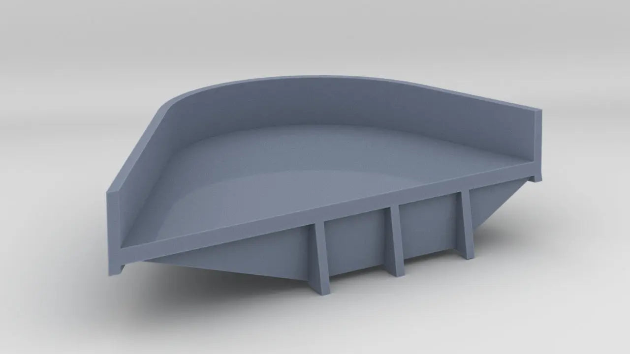 1/200 DKM Graf Zeppelin Starboard Hull Gun Tub 5 - distefan 3d print