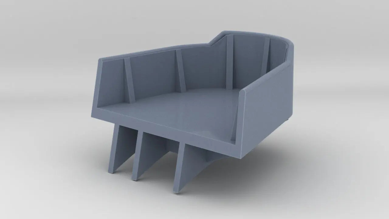 1/200 DKM Graf Zeppelin Starboard Hull Tub 6 - distefan 3d print