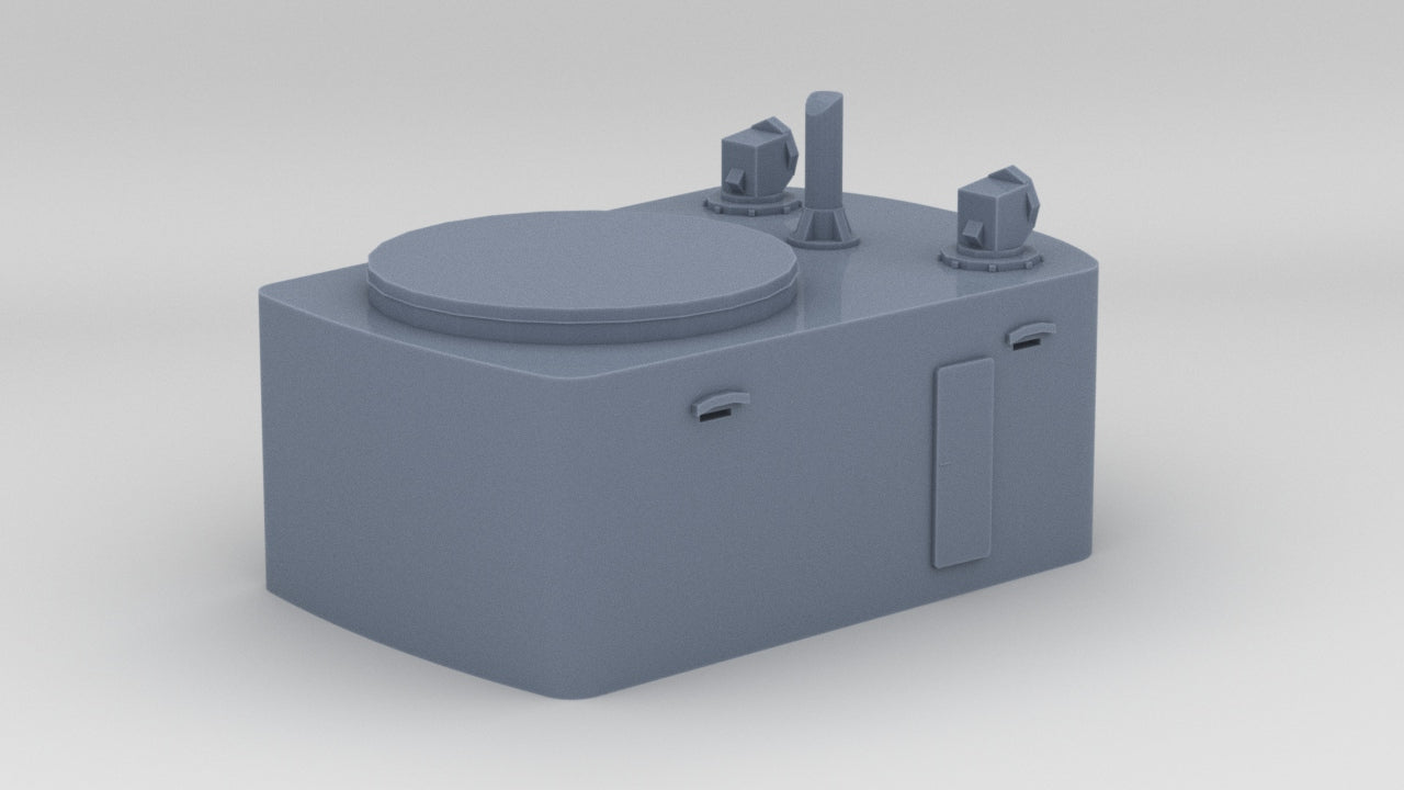 1/200 DKM H-39 Aft Deck 2 Fire Control Post - distefan 3d print