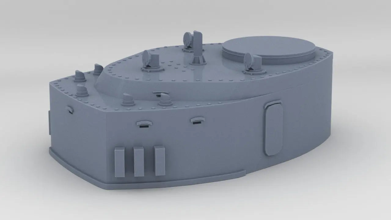 1/200 DKM H-39 Forward Deck 5 Fire Control Post - distefan 3d print