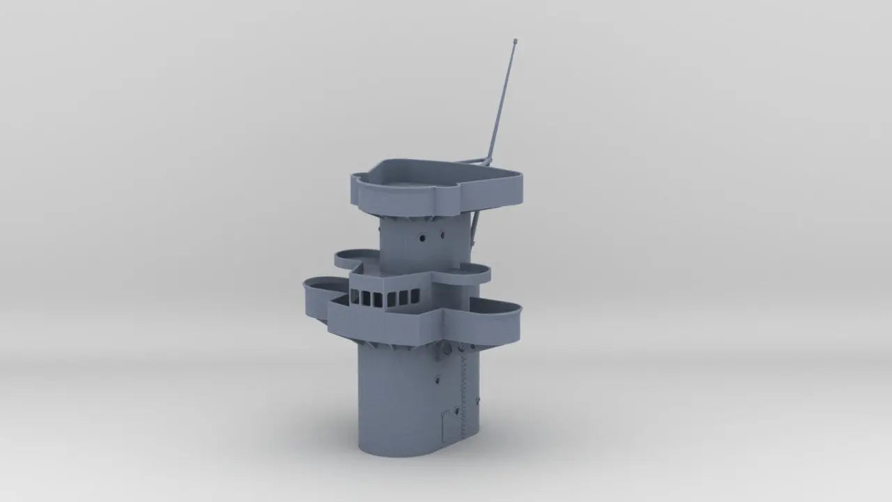 1/200 DKM H-39 Forward Deck 6 Command Bridge - distefan 3d print