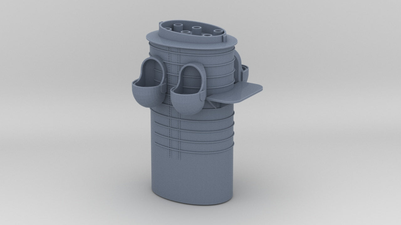 1/200 DKM H-39 Funnel 1 - distefan 3d print