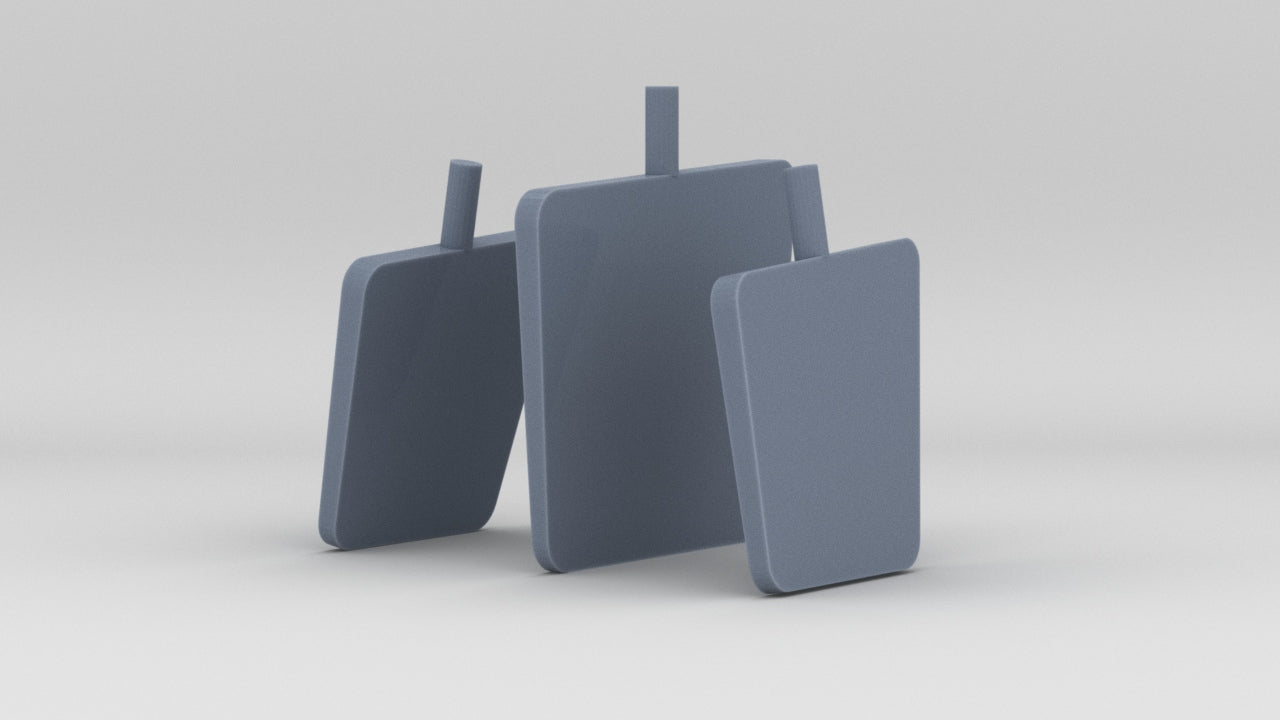 1/200 DKM H-39 Rudders Set (3pcs) - distefan 3d print