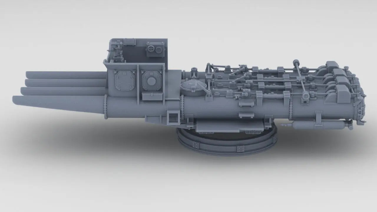 1/200 DKM Quadruple 533 mm Torpedo Tubes Resin3Dinteractive