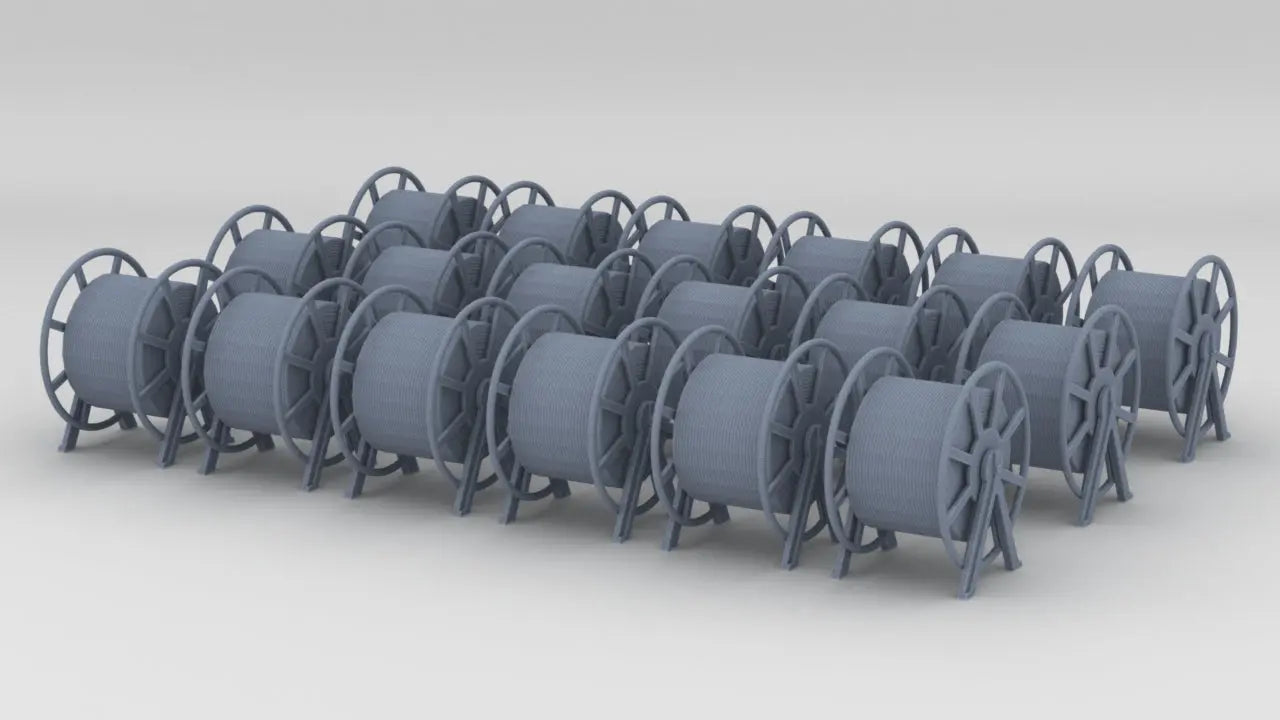 1/200 DKM Rope Reels (Big) Set (18pcs) Resin3Dinteractive