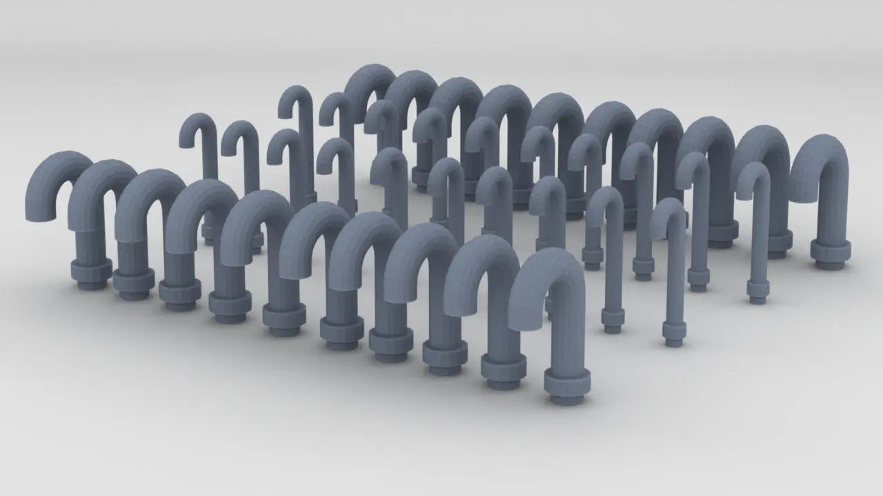 1/200 DKM Vent Tubes Set (40pcs) Resin3Dinteractive