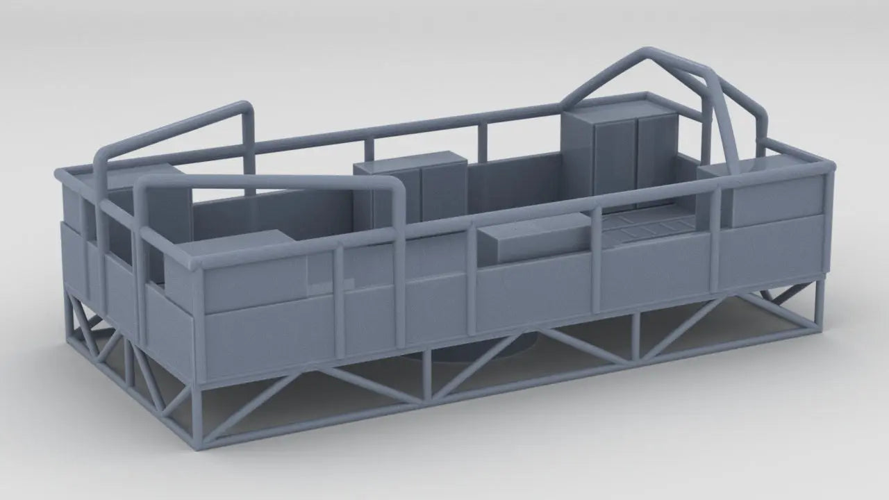 1/200 HMS Garland 3-inch Platform Shapeways