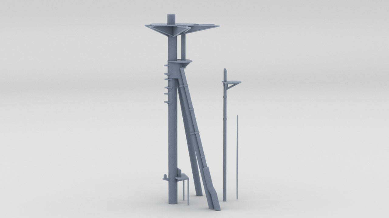 1/200 HMS Hood - Aft Mast - distefan 3d print