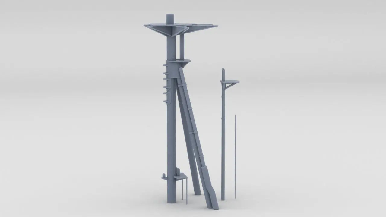 1/200 HMS Hood - Aft Mast - distefan 3d print