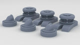 1/200 HMS Rodney Chain Bow Stopper-Howse Pipe Set (6pcs)