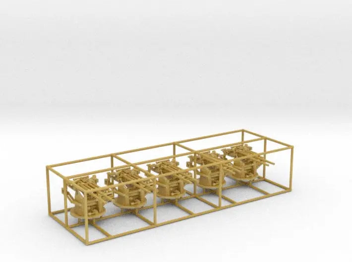 1/200 IJN 12.7 cm/40 (5") type 89 twin set 5pcs - distefan 3d print